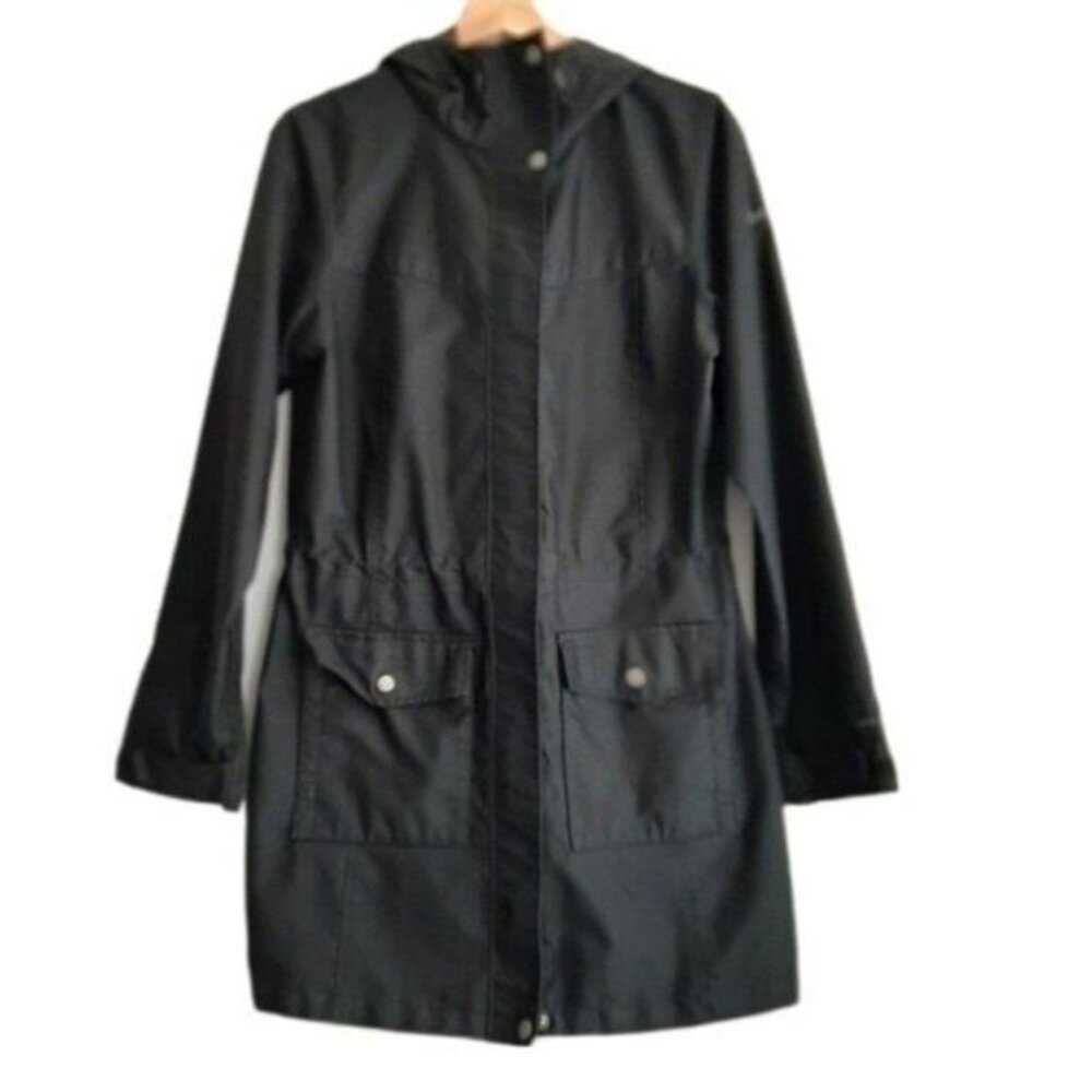 COLUMBIA Omni-Shield Jacket Coat w/ Hood Windbreaker Black Sz M
